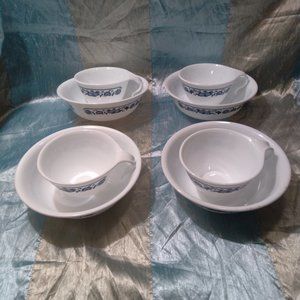 Corelle Livingware cerial bowls and tea/coffee cups